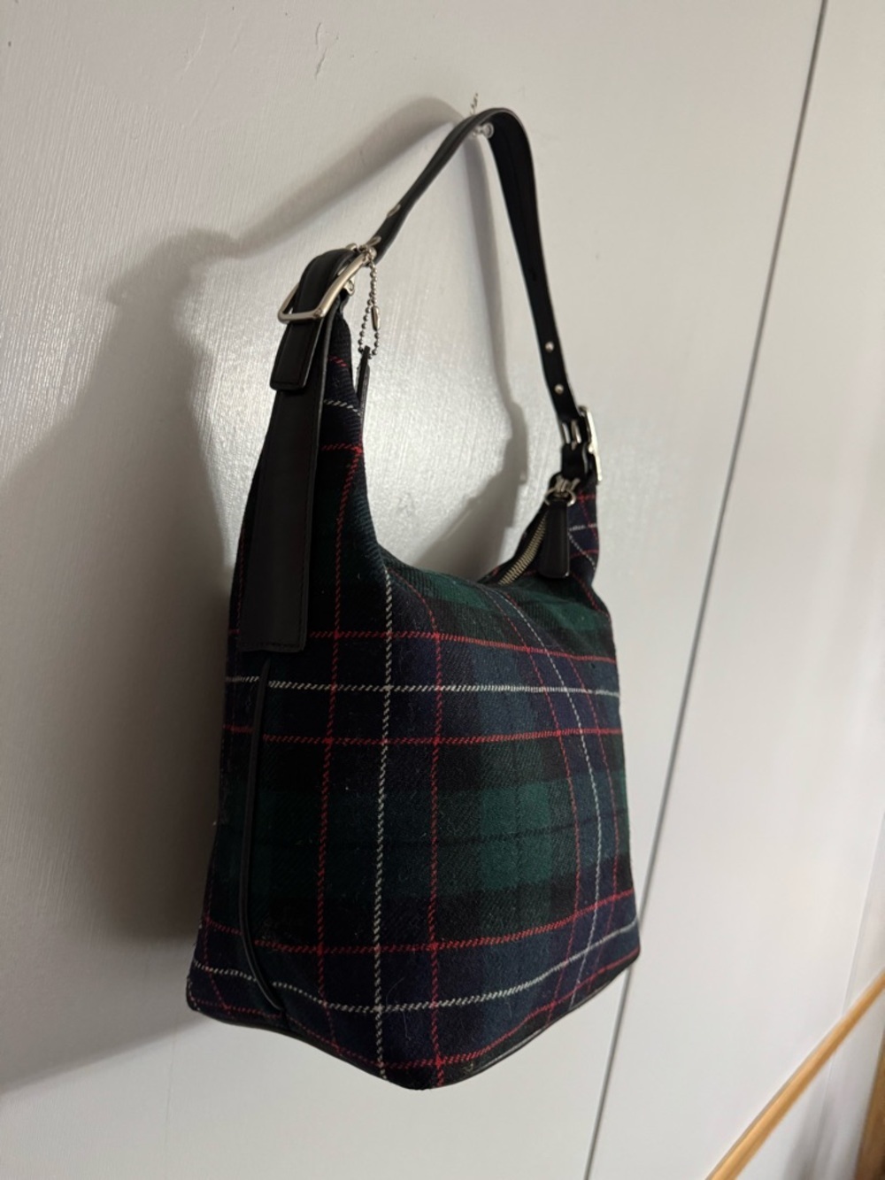 Coach Plaid Tartan Shoulder Bag Y2K Eras - Picture 2 of 13